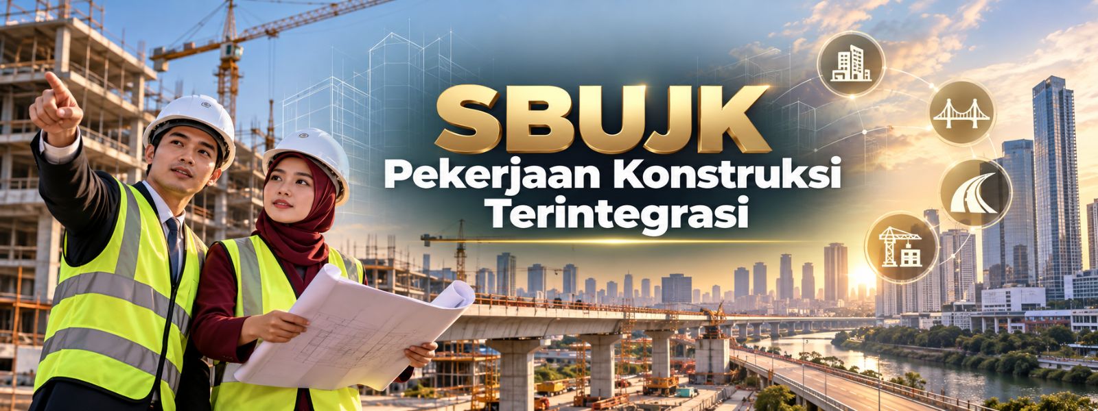 Ilustrasi SBUJK Pekerjaan Konstruksi Terintegrasi